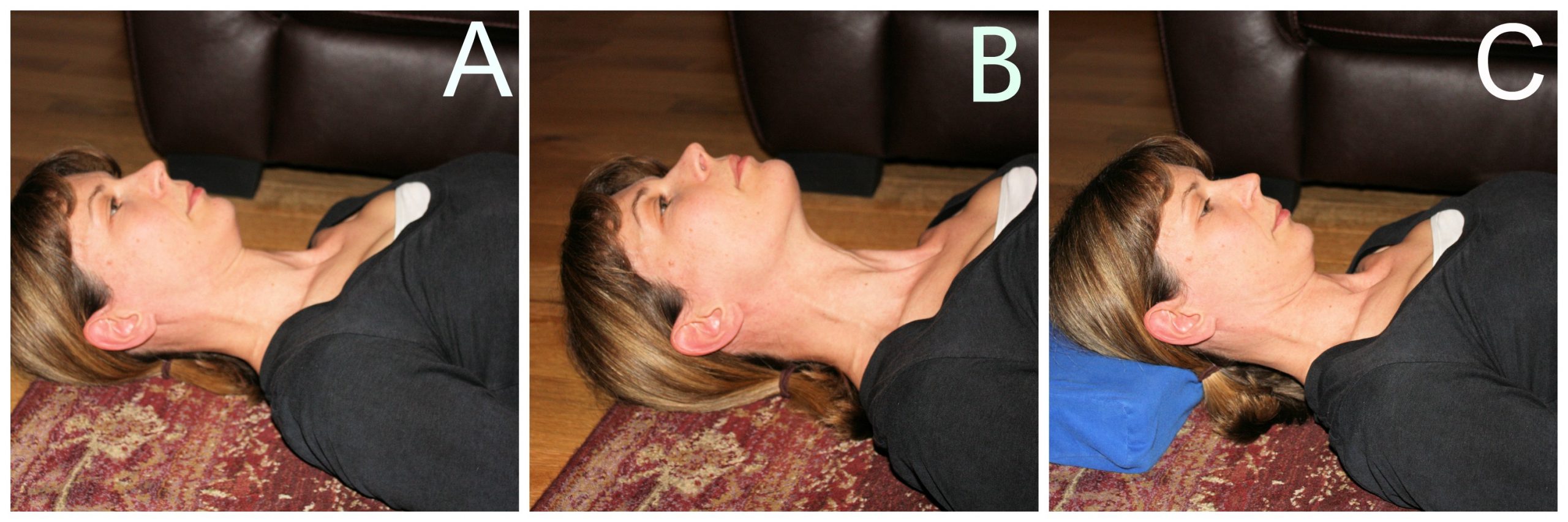 Neck alignment collage Sharon Snowdon Pilates